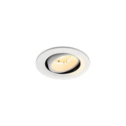 ceiling recessed luminaire NUMINOS® MOVE S round, suitable for VDU workstation IP20, white, lacquered dimmable