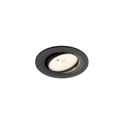 Indbygnings loftlampe NUMINOS® MOVE S rund, egnet til VDU-arbejdsstationer IP20, sort, hvid, lakeret dæmpbar