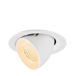 Indbygnings loftlampe NUMINOS® GIMBLE M egnet til VDU-arbejdsstationer IP20, hvid, lakeret dæmpbar