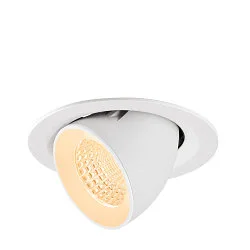 Indbygnings loftlampe NUMINOS® GIMBLE M egnet til VDU-arbejdsstationer IP20, hvid, lakeret dæmpbar