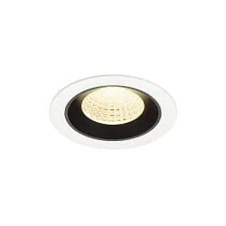 Indbygnings loftlampe NUMINOS® M egnet til VDU-arbejdsstationer IP20, sort, hvid dæmpbar
