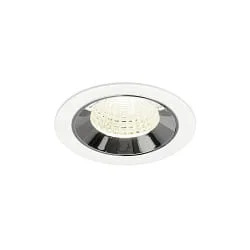 Indbygnings loftlampe NUMINOS® M egnet til VDU-arbejdsstationer IP20, chrom, hvid dæmpbar