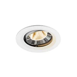 Indbygnings loftlampe NUMINOS® MOVE M svingbar, egnet til VDU-arbejdsstationer IP20, chrom, hvid dæmpbar