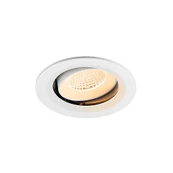 Indbygnings loftlampe NUMINOS® MOVE M rund, egnet til VDU-arbejdsstationer IP20, hvid, lakeret dæmpbar