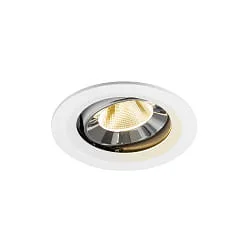 Indbygnings loftlampe NUMINOS® MOVE M svingbar, egnet til VDU-arbejdsstationer IP20, chrom, hvid dæmpbar