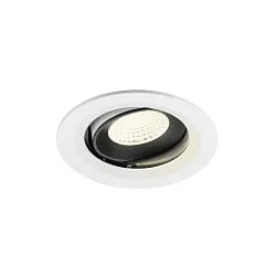 Indbygnings loftlampe NUMINOS® MOVE M svingbar, egnet til VDU-arbejdsstationer IP20, sort, hvid dæmpbar
