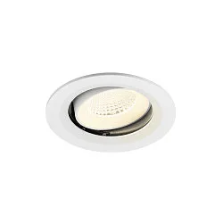 Indbygnings loftlampe NUMINOS® MOVE M rund, egnet til VDU-arbejdsstationer IP20, hvid, lakeret dæmpbar