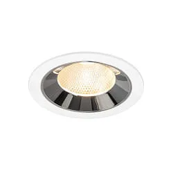 Indbygnings loftlampe NUMINOS® L egnet til VDU-arbejdsstationer IP20, chrom, hvid dæmpbar
