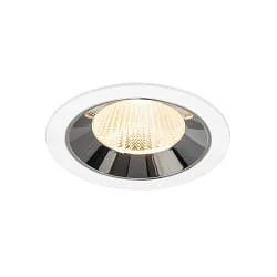 Indbygnings loftlampe NUMINOS® L egnet til VDU-arbejdsstationer IP20, chrom, hvid dæmpbar