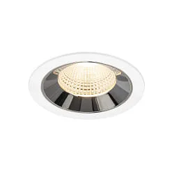 Indbygnings loftlampe NUMINOS® L egnet til VDU-arbejdsstationer IP20, chrom, hvid dæmpbar
