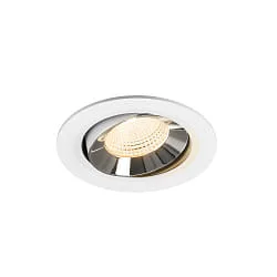 Indbygnings loftlampe NUMINOS® MOVE L svingbar, egnet til VDU-arbejdsstationer IP20, chrom, hvid dæmpbar
