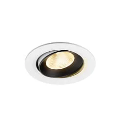 Indbygnings loftlampe NUMINOS® MOVE L svingbar, egnet til VDU-arbejdsstationer IP20, sort, hvid dæmpbar