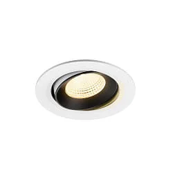 Indbygnings loftlampe NUMINOS® MOVE L svingbar, egnet til VDU-arbejdsstationer IP20, sort, hvid dæmpbar
