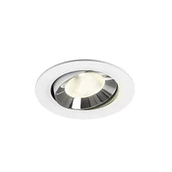 Indbygnings loftlampe NUMINOS® MOVE L svingbar, egnet til VDU-arbejdsstationer IP20, chrom, hvid dæmpbar