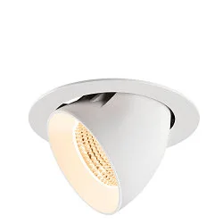 Indbygnings loftlampe NUMINOS® GIMBLE XL egnet til VDU-arbejdsstationer IP20, hvid, lakeret dæmpbar