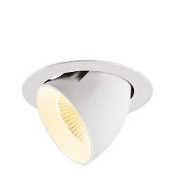 Indbygnings loftlampe NUMINOS® GIMBLE XL egnet til VDU-arbejdsstationer IP20, hvid, lakeret dæmpbar