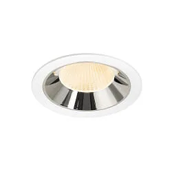 Indbygnings loftlampe NUMINOS® XL egnet til VDU-arbejdsstationer IP20, chrom, hvid dæmpbar