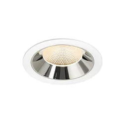 Indbygnings loftlampe NUMINOS® XL egnet til VDU-arbejdsstationer IP20, chrom, hvid dæmpbar