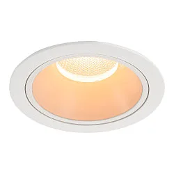 ceiling recessed luminaire NUMINOS® XL round, suitable for VDU workstation IP20, white, lacquered dimmable