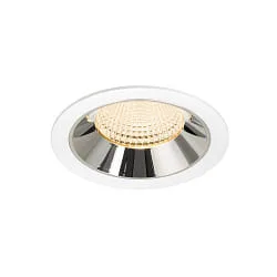 Indbygnings loftlampe NUMINOS® XL egnet til VDU-arbejdsstationer IP20, chrom, hvid dæmpbar