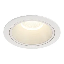 Indbygnings loftlampe NUMINOS® XL rund, egnet til VDU-arbejdsstationer IP20, hvid, lakeret dæmpbar
