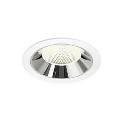 Indbygnings loftlampe NUMINOS® XL egnet til VDU-arbejdsstationer IP20, chrom, hvid dæmpbar