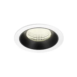 Indbygnings loftlampe NUMINOS® XL egnet til VDU-arbejdsstationer IP20, sort, hvid dæmpbar