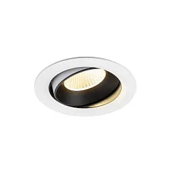 Indbygnings loftlampe NUMINOS® MOVE XL svingbar, egnet til VDU-arbejdsstationer IP20, sort, hvid dæmpbar