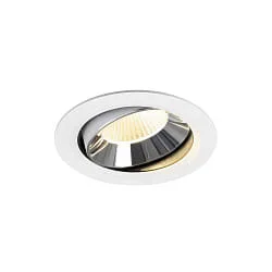 Indbygnings loftlampe NUMINOS® MOVE XL svingbar, egnet til VDU-arbejdsstationer IP20, chrom, hvid dæmpbar