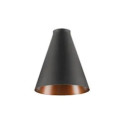 Lampeskærm LALU® CONE 15, bronze, sort