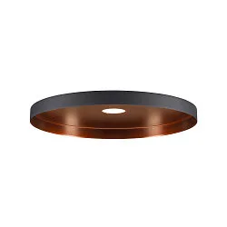Lampeskærm LALU® PLATE 33, bronze, sort