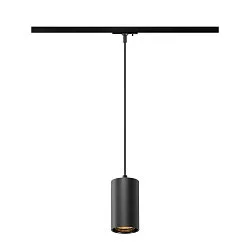 1-faset pendul ASTO TUBE med lampefatning GU10 IP20, sort