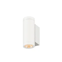outdoor wall luminaire HELIA PRO S SINGLE 1 flame, cylindrical, DALI controllable, impact resistant IP65, white