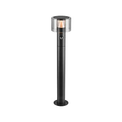 Udendørs stativlampe TAHA II 70 med sensor, CCT Switch, omskiftelig IP54, sort, lakeret 