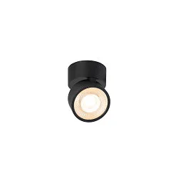 Væg- og Loftlampe KALU 2.0 SINGLE PHASE 1-flamme, UGR < 19, kardanisk drejning IP20, sort dæmpbar