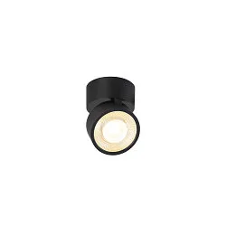 Væg- og Loftlampe KALU 2.0 SINGLE PHASE 1-flamme, UGR < 19, kardanisk drejning IP20, sort dæmpbar