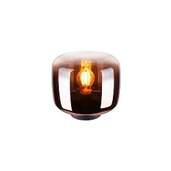 Bordlampe PANTILO cylindrisk E27, kobber dæmpbar