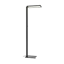 Standerlampe WORKLIGHT EASY FL med afbryder, egnet til VDU-arbejdsstationer, sort dæmpbar