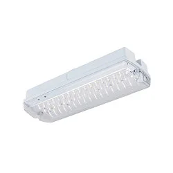Væg- og Loftlampe P-LIGHT firkantet IP65, gennemsigtig, hvid, lakeret 