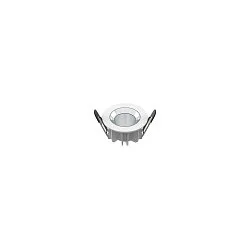 Indbygnings loftlampe DOWNLIGHT P 84 DALI stiv, DALI styrbar, slagfast, kablet gennem IP54, hvid dæmpbar