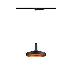 1-faset pendul LALU® SET TETRA 24 med skærm, CCT Switch, sæt med 1 IP20, sort dæmpbar