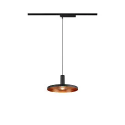 1-faset pendul LALU® SET PLATE 22 med skærm, CCT Switch, sæt med 1 IP20, sort dæmpbar
