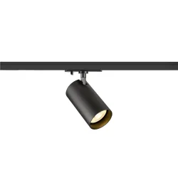 1-faset spot ENOLA 2.0 M 1PH SINGLE QPAR51 1-flamme, med adapter, med lampefatning GU10 IP20, sort