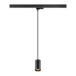 3-faset pendul PENDELLEUCHTE ENOLA 2.0 M 3PH PD SINGLE QPAR51 1-flamme, med adapter, med lampefatning GU10 IP20, sort