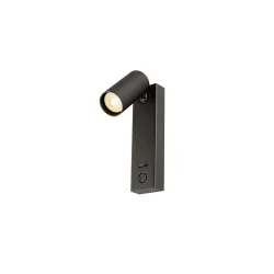 Væglampe ENOLA 2.0 S WL SINGLE PAR11 BEDSIDE 1-flamme, med afbryder, med USB-opladningsfunktion, med lampefatning GU10 IP20