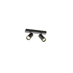 Loftlampe ENOLA 2.0 S CL DOUBLE PAR11 2-flammer, symmetrisk, med lampefatning GU10 IP20, sort