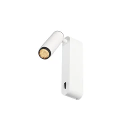Vægindbygningslampe GRIP! S WL ON-OFF med afbryder, justerbar IP20, bronze, sort 