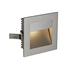 Indbygningslampe FRAME CURVE LED alu-grå LED varmhvid