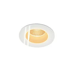 LED Indbygningslampe PATTA-F, rund, 12W, COB LED, 38°, 3000K, IP65, inkl. netdel, hvid