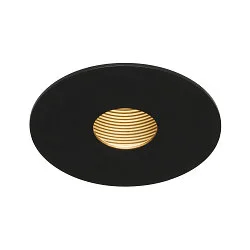 LED Indbygningslampe H-LIGHT 1 LED, 11,5W, 20°, 2700K, inkl. netdel, clip fjedre, mat sort